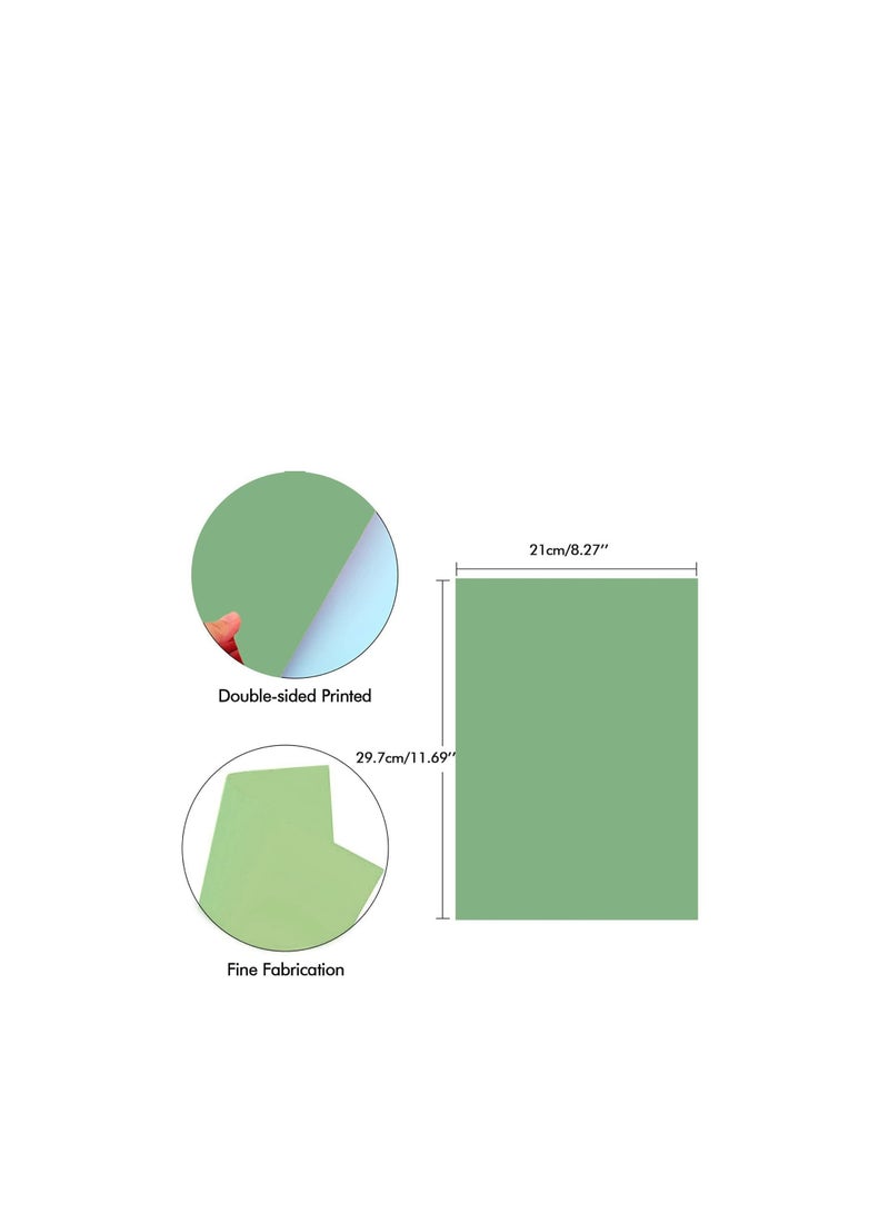 MARKQ Green Colored Paper, 100 Sheets A4 Color Paper sheets for Decorating Drawing Origami DIY Arts and Crafts, 80gsm 29.7 cm x 21 cm  - Image 2