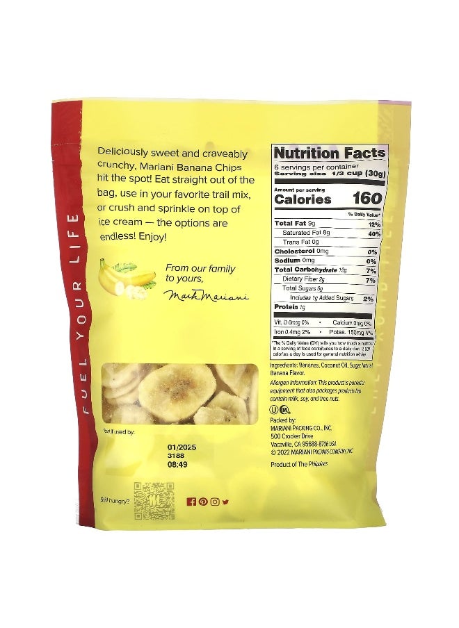 Mariani Dried Fruit Mariani Dried Fruit, Banana Chips, 6 oz (170 g)  - Image 2