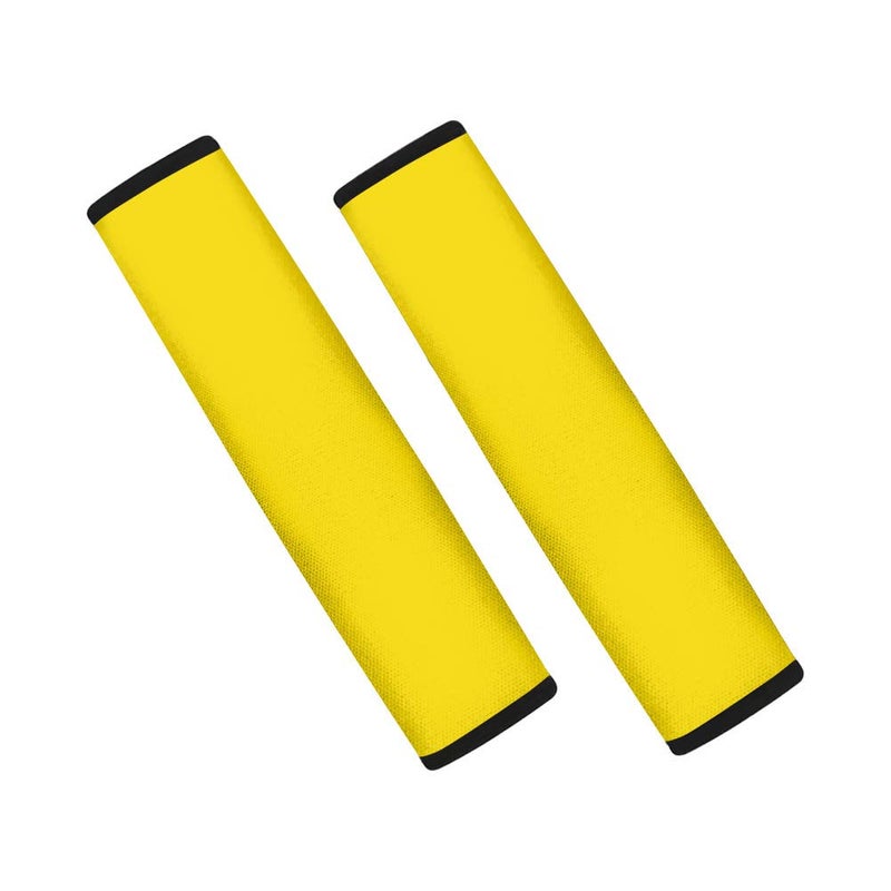 Dreaweet Solid Color Yellow Seat Belt Shoulder Pads Car Accessories for Women Girl Car Accessories Protect Adult Kids