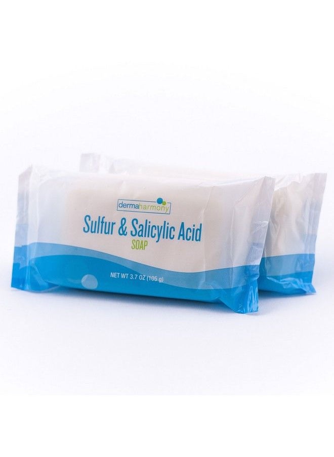 Dermaharmony - 10% Sulfur And 3% Salicylic Acid Bar Soap 3.7 Oz (2 Bars) - Image 1