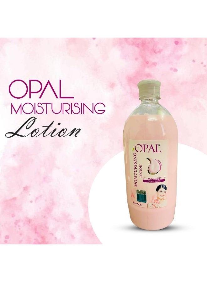 Opal Ultimate Nourishing Body Lotion For Dry Skin | Fast Absorbing & Winter Body Milk Lotion | Body Lotion For Women & Men All Skin Types- 1 Litres - Image 2
