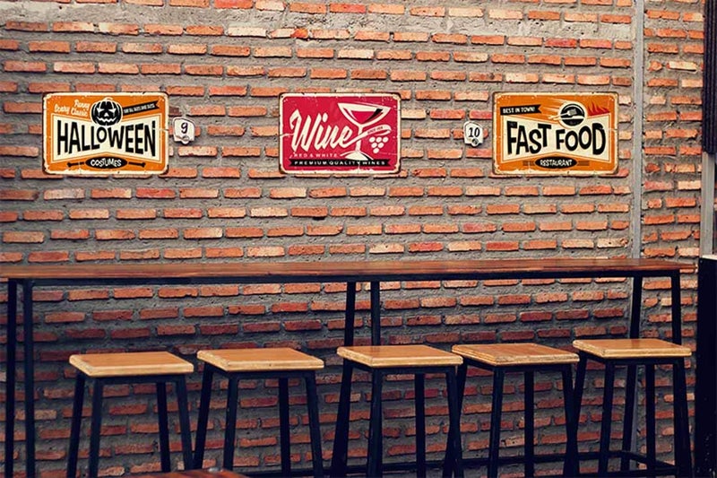 AOYEGO Wine Tin Sign Poster With Letter Red and White Wine Vintage Metal Tin Signs for Cafes Bars Pubs Shop Wall Decorative Funny Retro Signs for Men Women 8x12 Inch - Image 4
