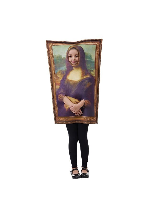 EraSpooky Kids Mona Lisa Costume Funny Celebrity Paintings Halloween Clothes - Image 3