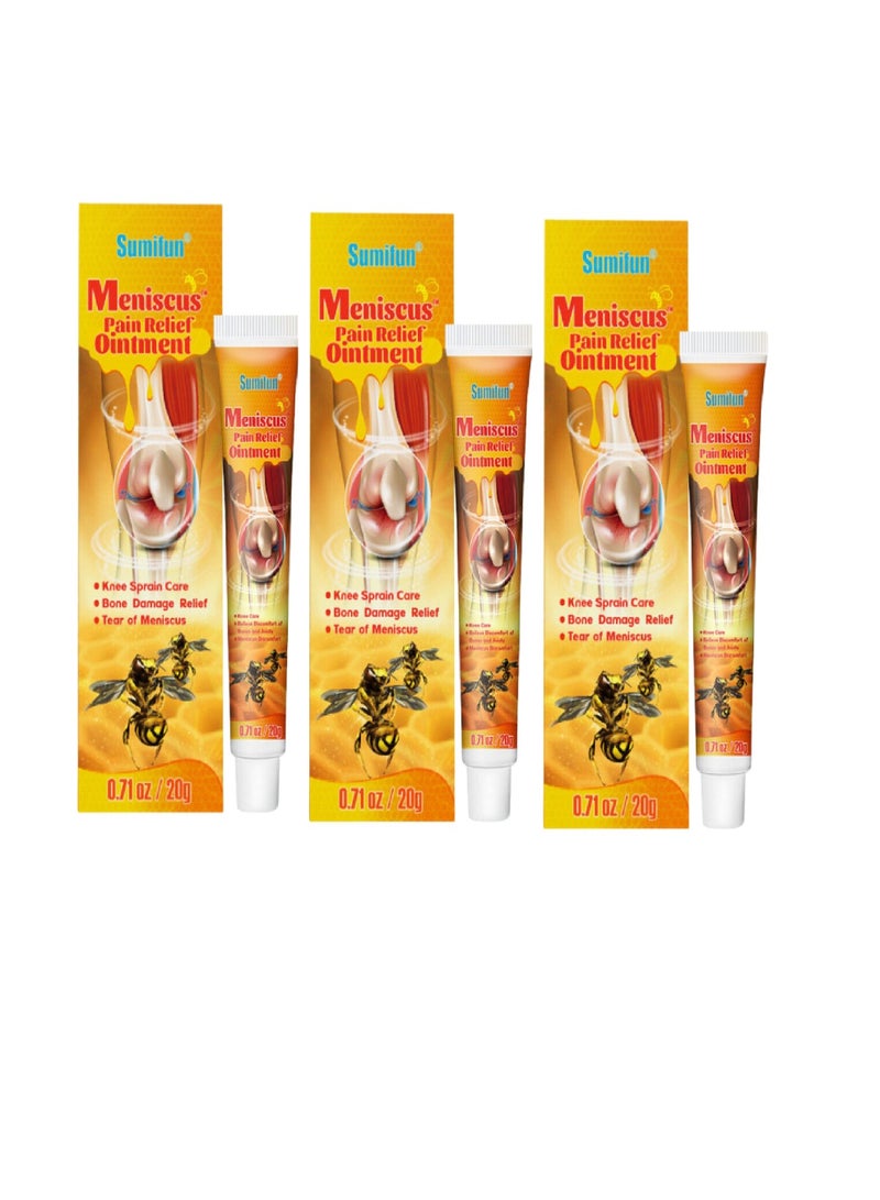 سوميفون مرهم لتخفيف آلام الغضروف المفصلي، كريم سم النحل لمفاصل الكتفين والرقبة والخصر والساقين، جل البروبوليس الاحترافي، يخفف من عدم الراحة في العظام والمفاصل 20X3 جم - Image 1