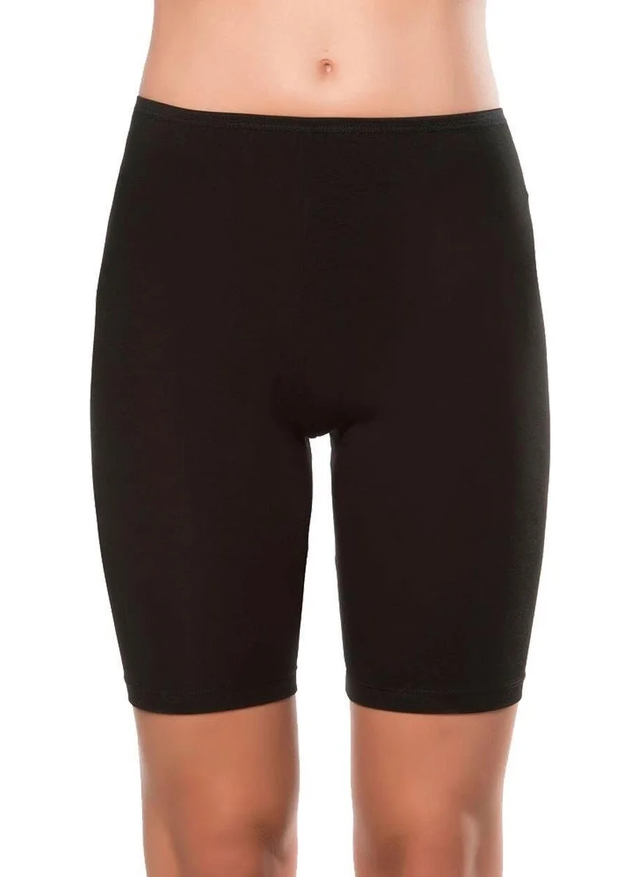 Kompedan Women's Lycra Jersey Above Knee Tights Black | K0413