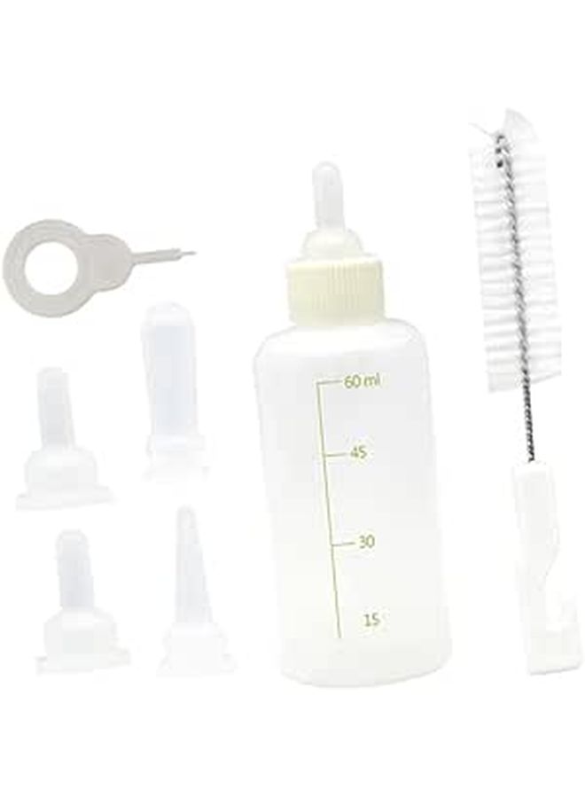 2 Pack Pet Nursing Bottles Reusable Feeding Bottles for Dogs Cats Puppies Kittens - Image 1
