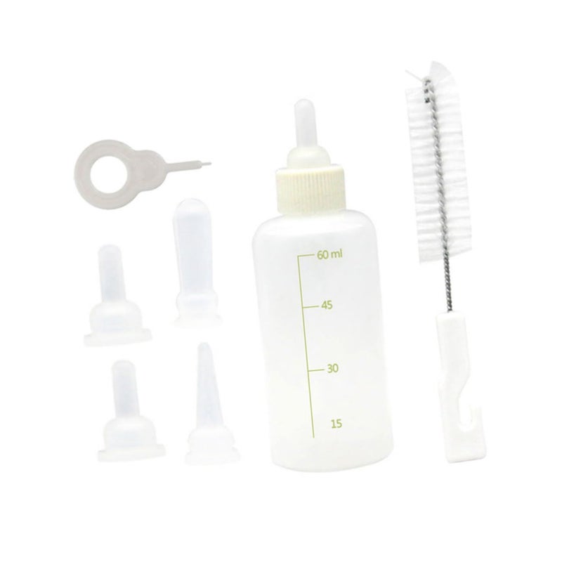 2 Pack Pet Nursing Bottles Reusable Feeding Bottles for Dogs Cats Puppies Kittens - Image 2