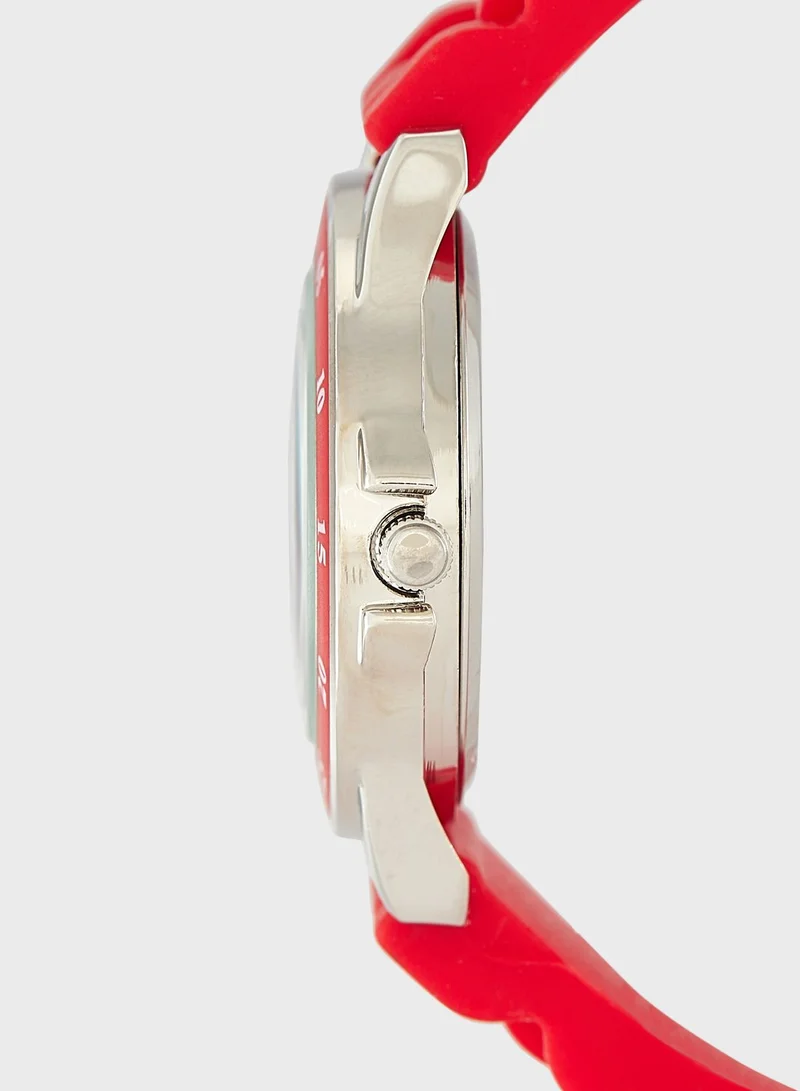 أفينجيرز Avengers Boys Time Teacher Watch Blue Silicone Strap, AVG9034