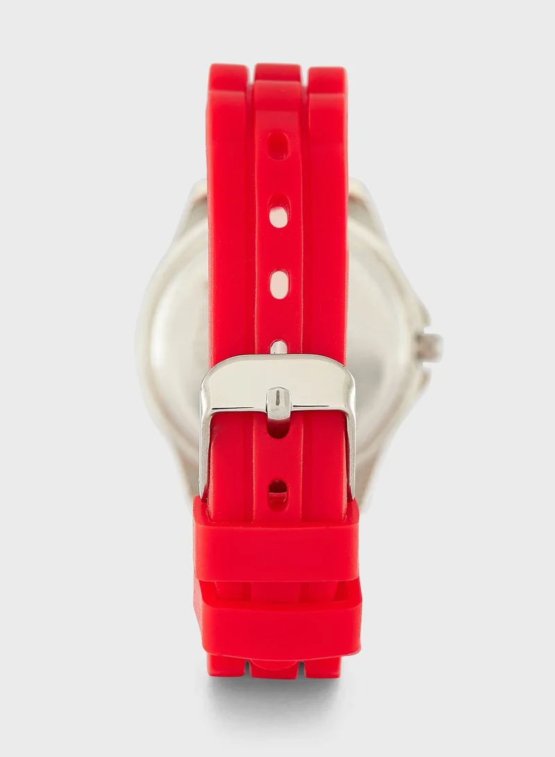 أفينجيرز Avengers Boys Time Teacher Watch Blue Silicone Strap, AVG9034
