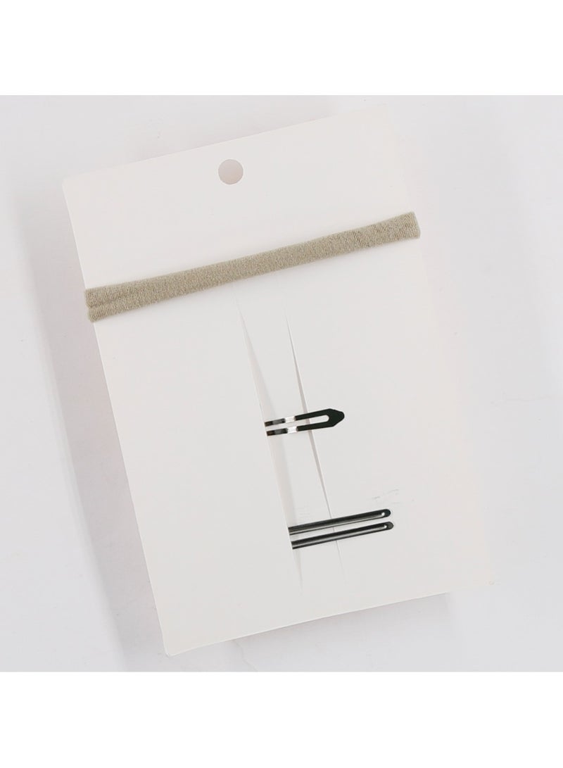 D'Daniela Angela Ribbon Bow Clip Set For Babies and Girls - Burgundy - Image 1