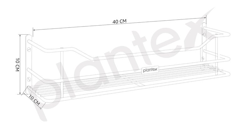 Plantex Bathroom Shelf for Wall Steel/Wall Mounted Shelf for Kitchen with Railings/Washroom Organizer (16 inch, Chrome) - Image 3