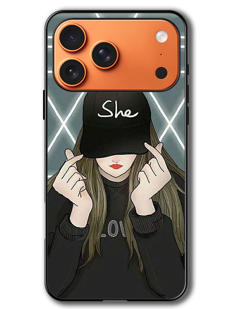 Theodor Case Compatible with Apple iPhone 17 Pro 6.3 Inch Protection Shockproof Bumper Cover She On Cap - Image 1