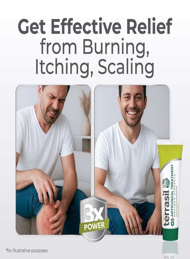 تيراسيل كريم تيراسيل كلوتريمازول المضاد للفطريات، لعلاج عدوى الخميرة الفطرية، وحكة الجوك، وقدم الرياضي، والسعفة، للرجال والنساء، علاج مثبت سريريًا لفطريات الجلد. مؤهل لـ FSA-HSA (أونصة واحدة) - Image 4