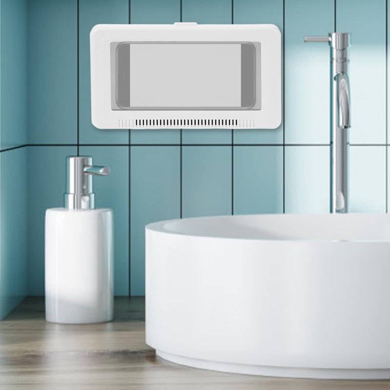 Waterproof Shower Phone Holder with Rotating Wall Mount for Bathroom Use - Image 5
