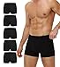 BATTEWA Washable Incontinence Underwear for Men Regular Cotton LeakProof Briefs with Front Absorption Area for Bladder Leak Protection 50mlBlack Medium 5 Pack - Image 1