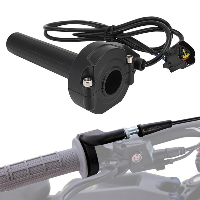 IUVWISN Electric Dirt Bike Throttle for Surron Twist Handle Throttle Cable for Sur Ron Light Bee X LBX ERide Pro SR S SS 20 30 Black
