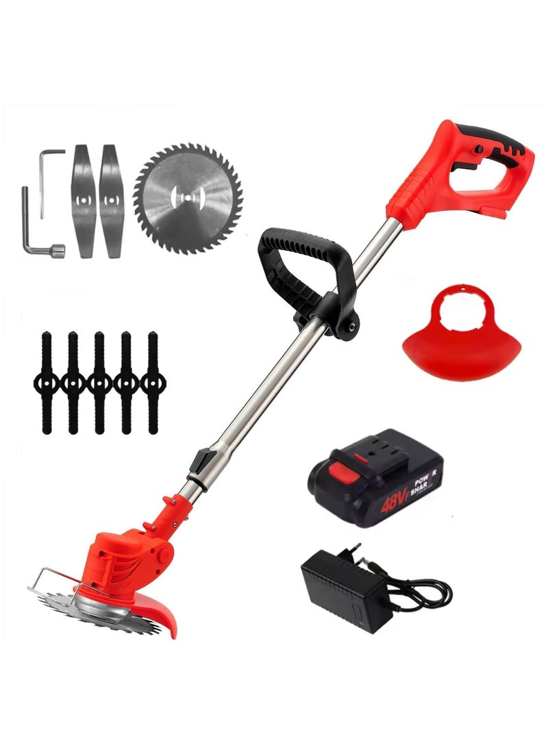 Vitacelli Cordless Weed Wacker & Grass Trimmer – Lightweight Stringless Brush Cutter & Edger with 1 Battery & Charger | Ideal for Lawn, Garden, and Outdoor Maintenance  - Image 1