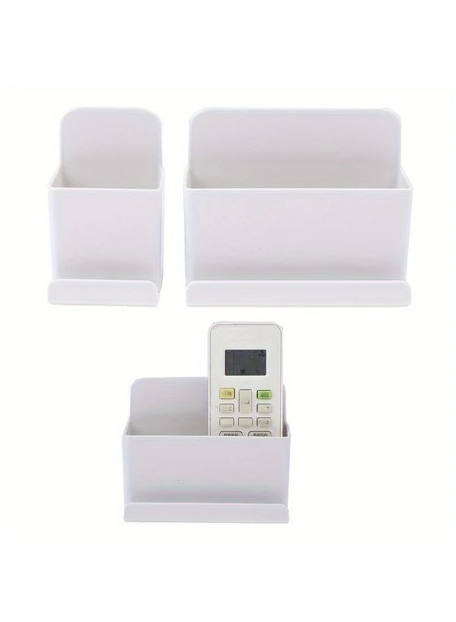 Wall Mounted Remote Control Holder Storage Box Modern Design Smooth Finish - Image 1