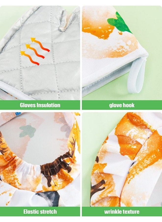 Wernnsai - Dinosaur Apron Set Waterproof Chef Artist Cooking Aprons For Kids Boys Kitchen Bib With Adjustable Strap Pocket Chef Hat And Mittens For Baking Painting Party (Extra Small 25 Years) - Image 1