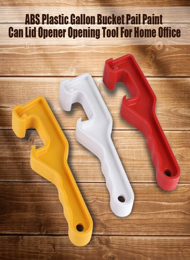 Zerodis Plastic Paint Bucket Can Lid Pail Opener Opening Tool For Home Office Garage(Red) - Image 3
