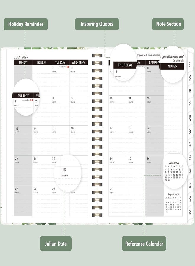 VALOME Planner 2025-2026, Weekly and Monthly Calendar Academic Planner (July 2025 - June 2026), Hardcover Teacher School Student Agenda with Tabs, Ideal for School Office Supplies, A5 (6.3" x 8.5") - Image 2