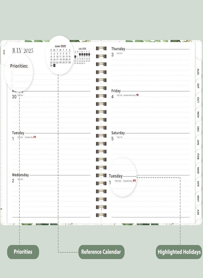 VALOME Planner 2025-2026, Weekly and Monthly Calendar Academic Planner (July 2025 - June 2026), Hardcover Teacher School Student Agenda with Tabs, Ideal for School Office Supplies, A5 (6.3" x 8.5") - Image 3