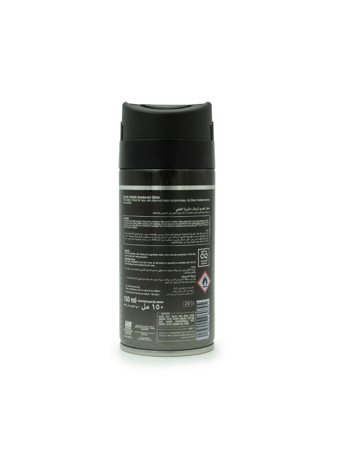 Malizia Uomo Body Deodorant For Men Silver 150Ml - Image 4