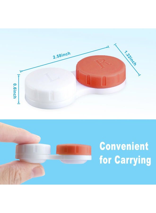 QVVQ 12PCS Contact Lens Case, Colorful Contact Lens Box Left/Right Eyes Holder Container, Outdoor Mini Contact Lens Soak Storage Kit for Travel&Home. - Image 3