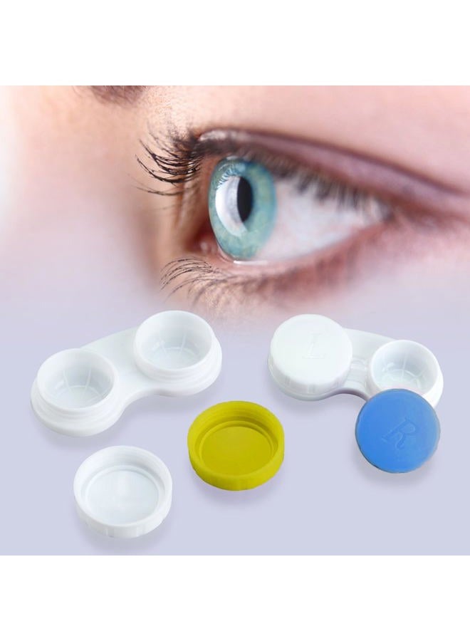 QVVQ 12PCS Contact Lens Case, Colorful Contact Lens Box Left/Right Eyes Holder Container, Outdoor Mini Contact Lens Soak Storage Kit for Travel&Home. - Image 5