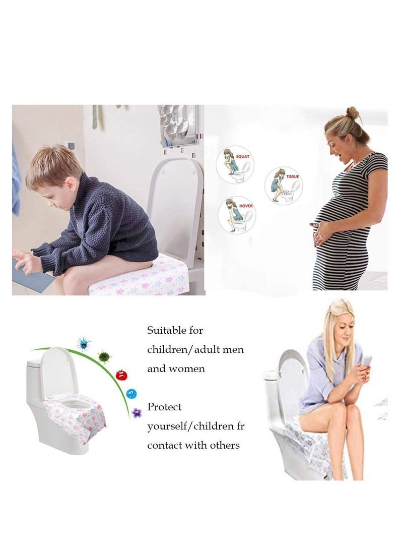 Disposable Toilet Seat Cover, 30Pcs Extra Large XL Potty Covers, Waterproof Individually Wrapped, Portable Travel for Public Toilets Adults Kids Toddler Training - Image 5