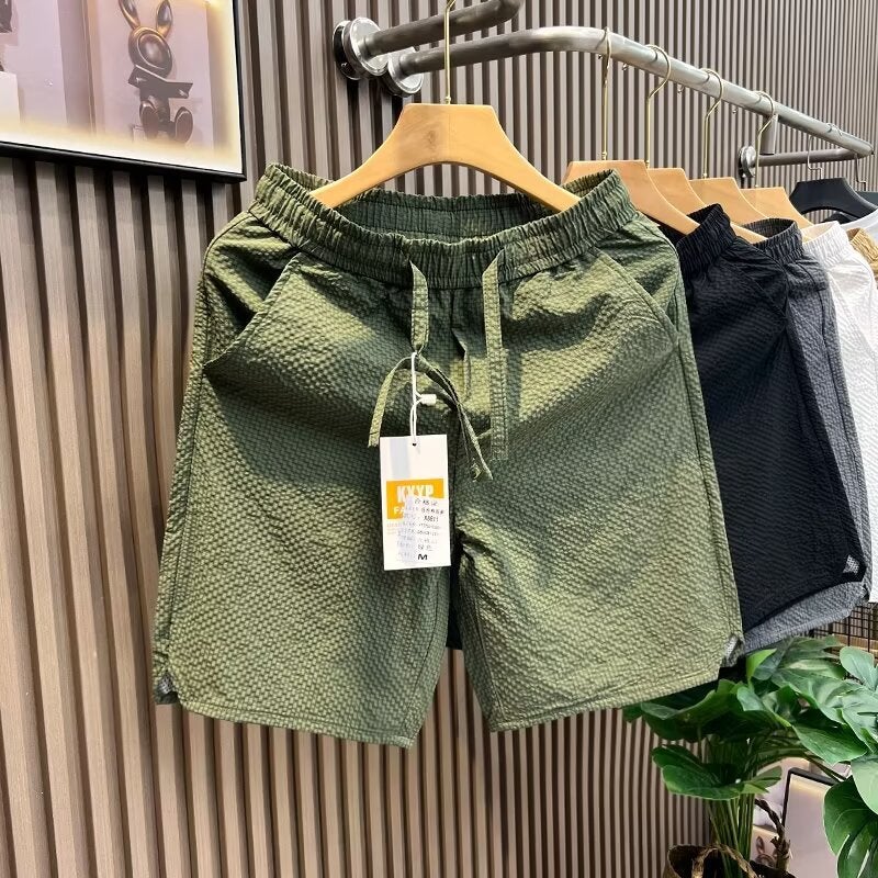 Summer Casual Shorts Men'S Trendy Brand Ins Explosive Loose Casual Trendy Outer Wear Mid-Length Pants All-Match Korean Style Five-Length Pants - Image 1