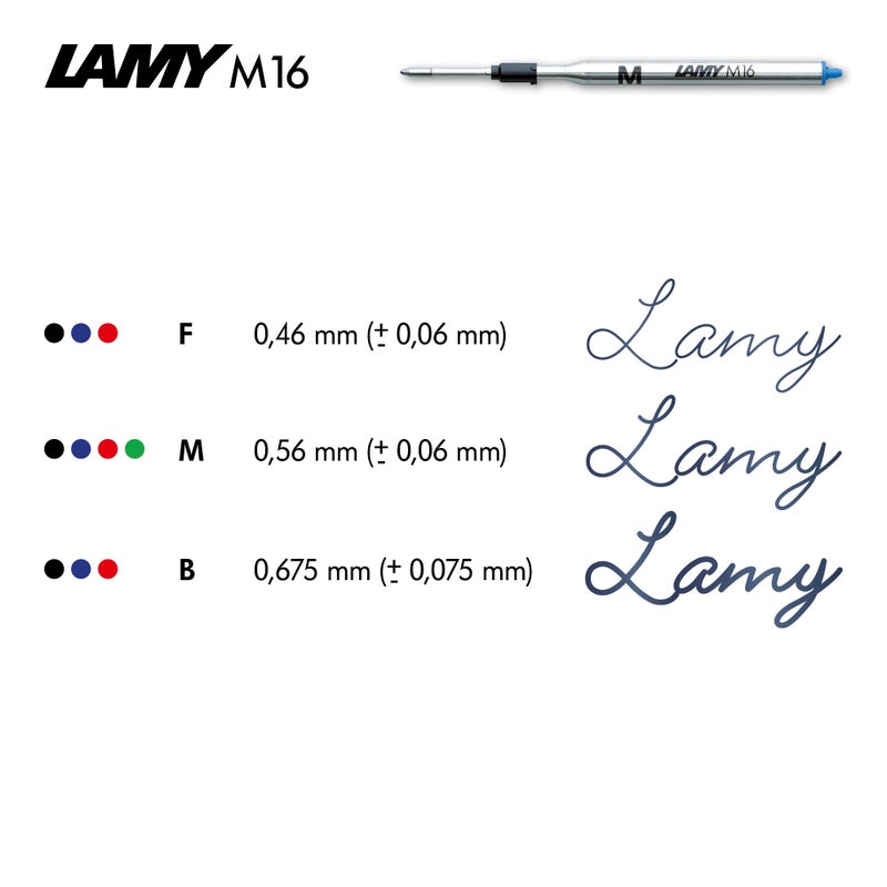 Lamy M16 Fine Point Black Ballpen Refill - Image 2