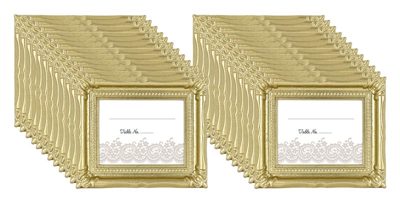 MCS Wedding Photo FramePlacecard Holder 69042 24Pack Glitter Gold