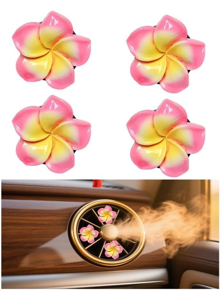 YelaJoy 4 PCS Car Air Vent Clips, Cute Bow & Sunflower Vehicle Vent Decorations Charm, Aesthetic Automotive Interior Outlet Ornament Accessories, Universal for SUV Sedan Truck (Pink) - Image 4