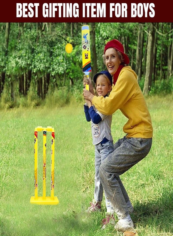 KAVIN Indoor Outdoor Playing Toys | Musical Toys | Activity and Learning Toys for Kids Boys and Girls Sports Toys Festival Return Gifts (Cricket Set) - Image 5