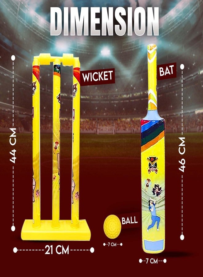 KAVIN Indoor Outdoor Playing Toys | Musical Toys | Activity and Learning Toys for Kids Boys and Girls Sports Toys Festival Return Gifts (Cricket Set) - Image 2