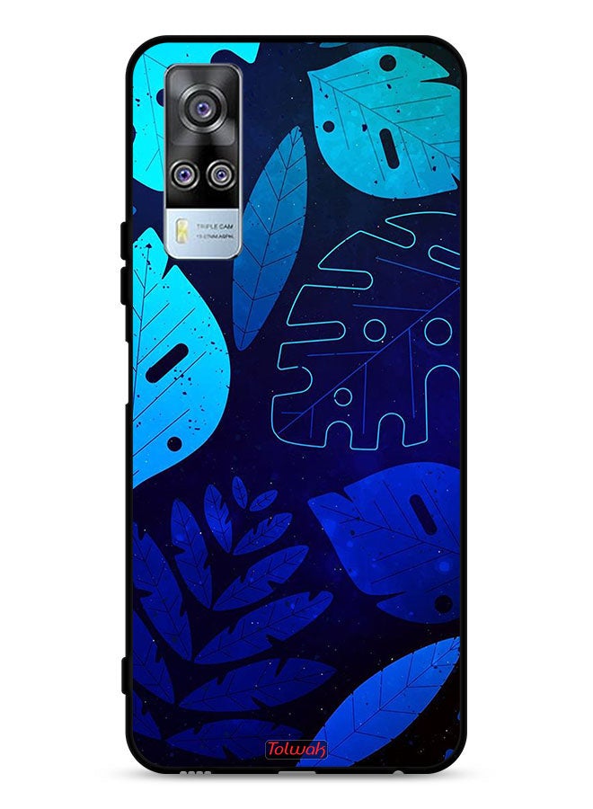 Tolwak vivo Y51 2020 Protective Case Cover Leaves Pattern - Image 1