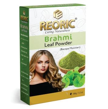 REORIC Reoric brahmi leaf powder brahmi powder for hair growth brahmi powder Organic Brahmi Powder bacopa monnieri powder organic hair powder  Natural Bhahmi leaf powder100g Pack of 1  - Image 1
