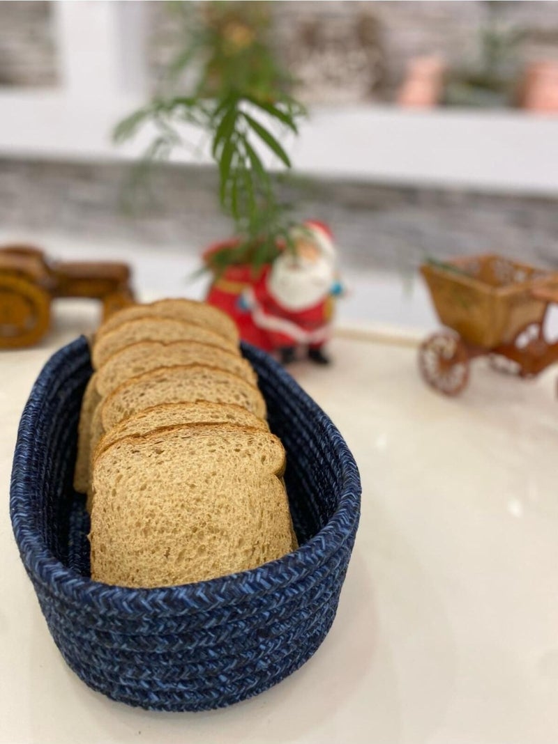 My Doğa Store My Nature Store Jute Basket Wicker Organizer Bread Basket Kitchen Basket Fruit Basket - Image 2