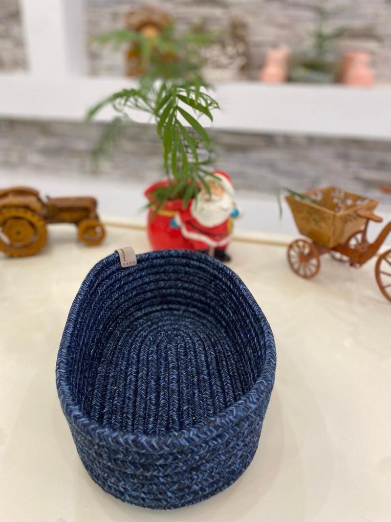 My Doğa Store My Nature Store Jute Basket Wicker Organizer Bread Basket Kitchen Basket Fruit Basket - Image 3