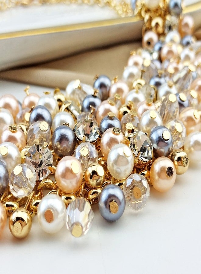 بوكار قلادة بوكار العصرية المرصعة بالكريستال بتصميم مميز للنساء كهدية (NK-10260) - Image 4