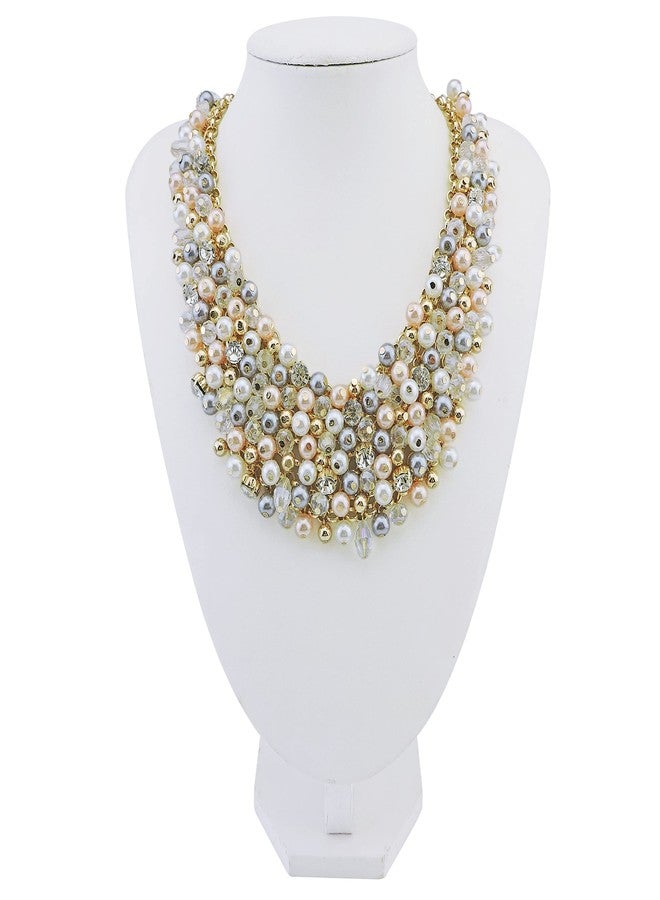 بوكار قلادة بوكار العصرية المرصعة بالكريستال بتصميم مميز للنساء كهدية (NK-10260) - Image 2