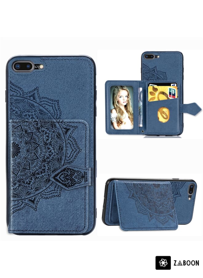 Zaboon Protective Case For Xiaomi Poco M5 Skin Feel Calf Texture Card Slots Leather - Image 1