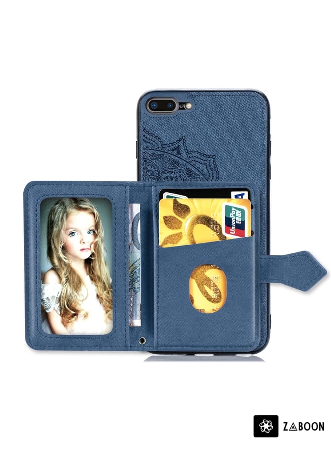 Zaboon Protective Case For Xiaomi Poco M5 Skin Feel Calf Texture Card Slots Leather - Image 4