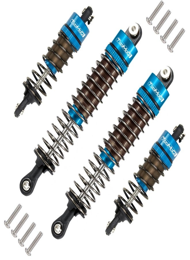 TOOMOD 1/10 70MM 95MM RC Oil filled Shock Absorbers kit for Tamiya TT-02B DT-02 DT-03 1/10 Buggy Car Upgrades Parts (Blue) - Image 1