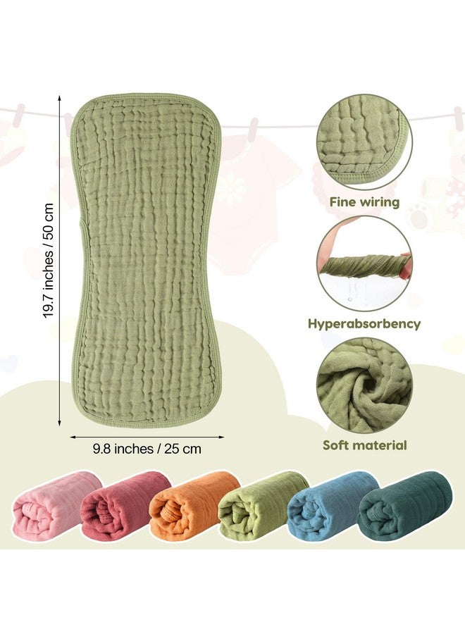 Newcotte 12 Pcs Baby Muslin Bibs And Burp Cloths Set Cotton Absorbent Baby Bibs For Girls Boys Unisex Burping Cloths For Babies Drooling Bibs Newborn Teething Bibs Soft Adjustable Baby Drool Bibs - Image 3