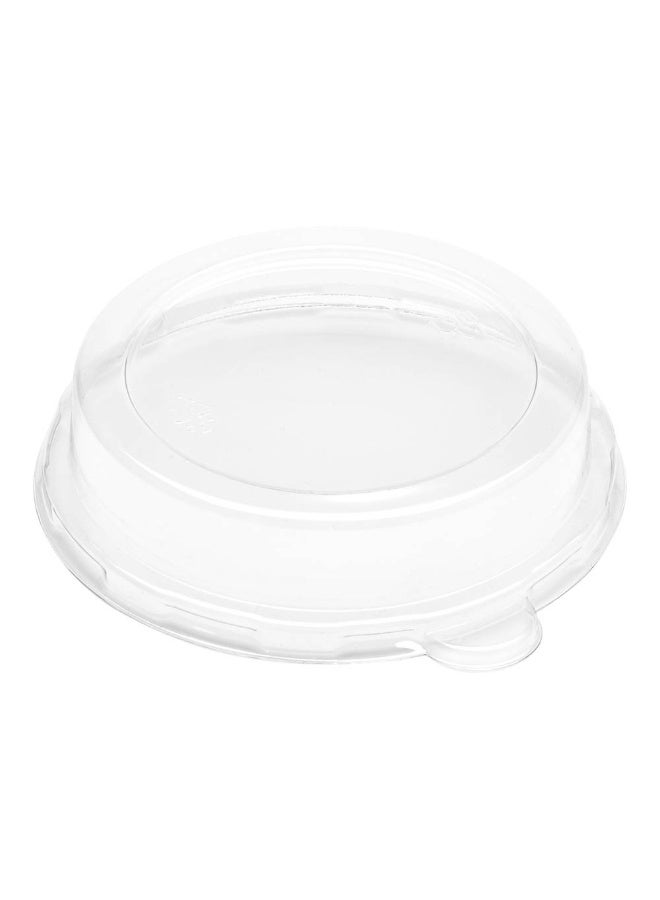 Restaurantware غطاء بلاستيكي شفاف من بولب تيك، 100 غطاء قابل للتصرف لسلطانيات السلطة - السلطانيات تباع بشكل منفصل، مع علامة مدمجة، أغطية بلاستيكية شفافة، تناسب سلطانيات بوجاس 12 أونصة - Image 1