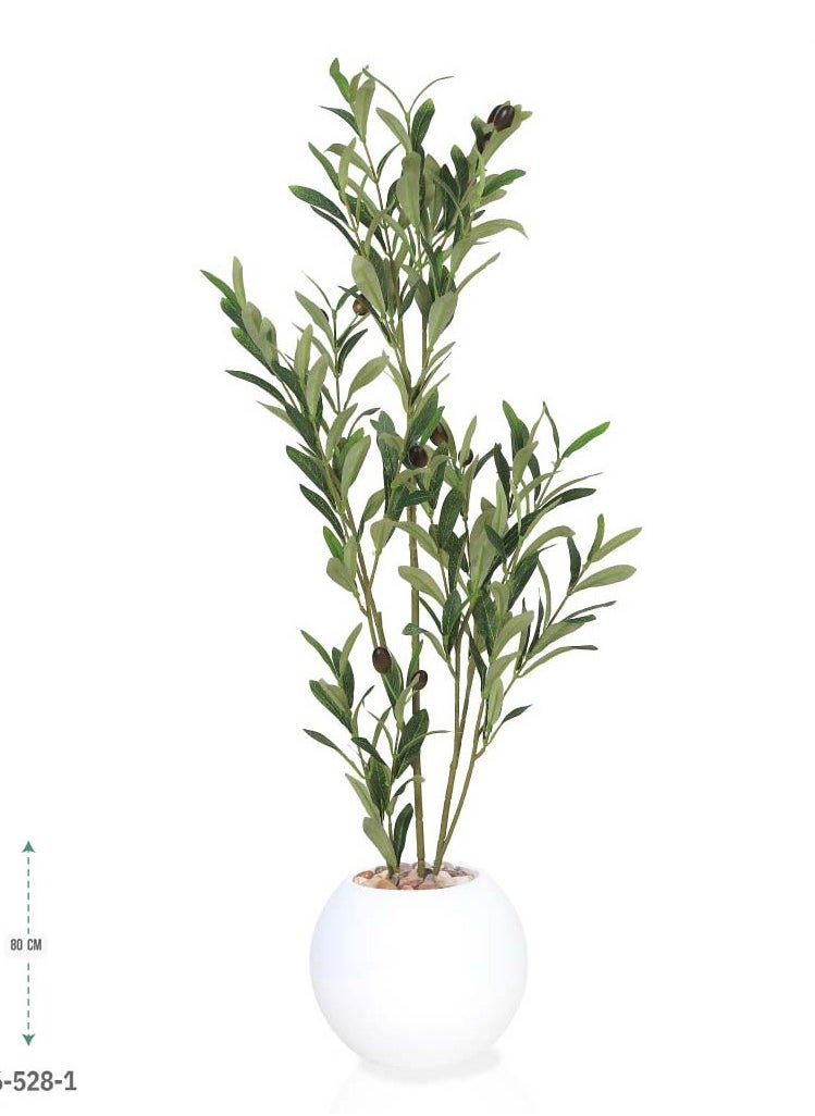 co arma Artificial olive tree with plastic stand  - Image 1