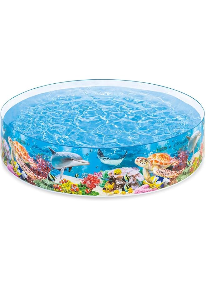 INTEX Coral Reef 8Ft Snapset Paddling Pool - Image 1