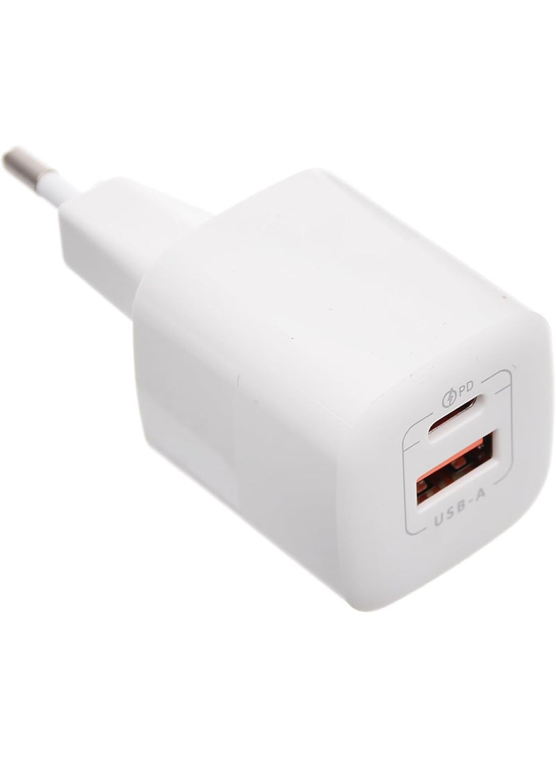 جي باور شاحن G-Power GP-C3 بقوة 35 واط، مزود بمنفذي USB-A وUSB-C، يدعم تقنية الشحن السريع Qualcomm Quick Charge 3.0، متوافق مع أجهزة iPhone 14/14 Plus/14 Pro/14 Pro Max/13، وGalaxy، وPixel 4/3، وiPad - أبيض - Image 4